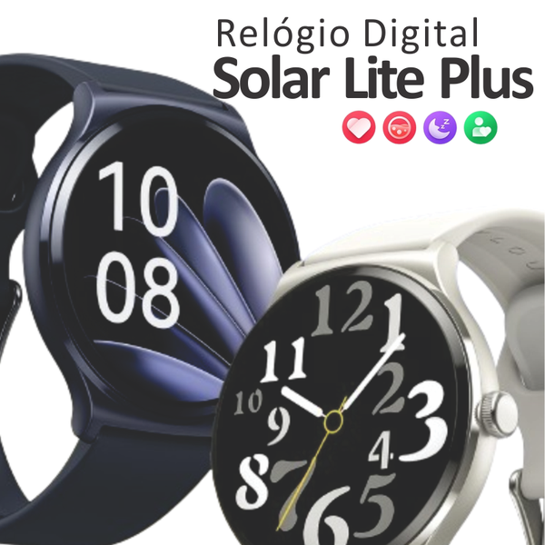 Relógio Digital Solar Lite Plus